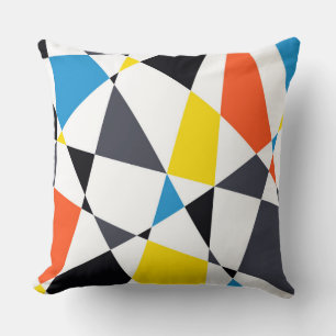 Farbige, coole, trendige, moderne geometrische For Kissen