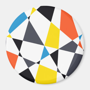Farbige, coole, trendige, moderne geometrische For Magnet