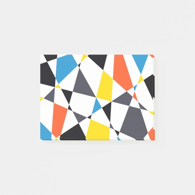 Farbige, coole, trendige, moderne geometrische For Post-it Klebezettel (Vorderseite)