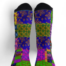 Farbige Crew Socken