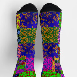 Farbige Crew Socken