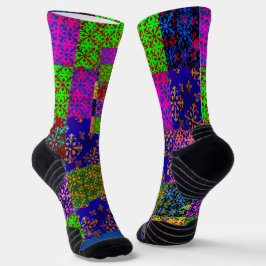 Farbige Crew Socken