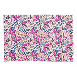 Farbige Cutouts Botanisches Muster Duvet Cover