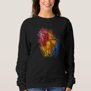 Farbige Dackel Kleidung für Dackel Mama & Vater Sweatshirt