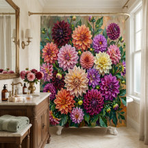 Farbige Dahlienblumen
