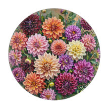 Farbige Dahlienblumen