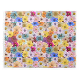 Farbige Daisy-Blume Gemustert Notepad Notizblock