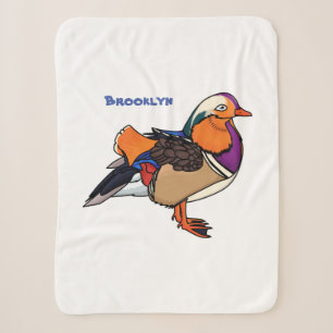 Farbige Darstellung der Mandarinenente Sherpadecke