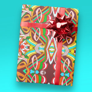 Farbige Designs Geschenkpapier