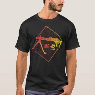 Farbige deutsche Maschinenpistole MG-42 T-Shirt
