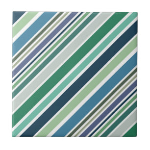 Farbige diagonale Streifen Fliese