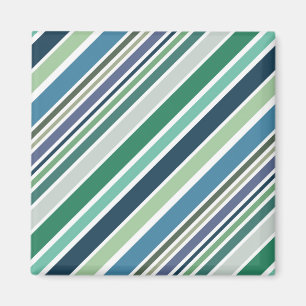 Farbige diagonale Streifen Magnet