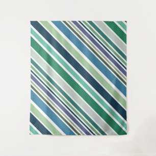 Farbige diagonale Streifen Wandteppich