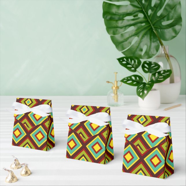 Farbige Diagonalstreifen Geschenkschachtel (Zahlreiche)