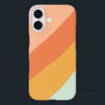 Farbige Diagonalstreifen Retro Sweet Candy Pasty iPhone 16 Hülle<br><div class="desc">Ein lustiges Retro geometrisches diagonales Streifen Grafik-Design in einer niedlichen Farbpalette von Orange,  Gelb,  Pfirsich,  Korallen,  Pastellrosa und Minzgrün.</div>