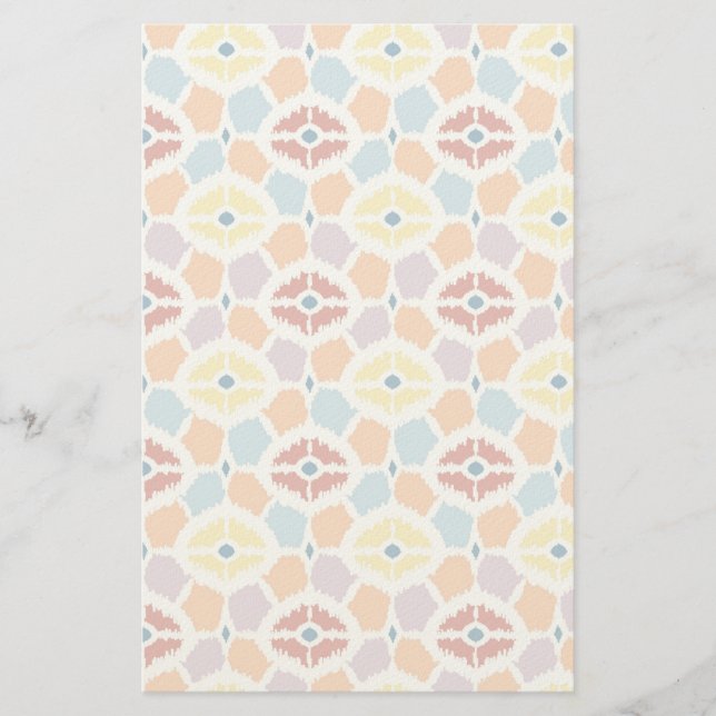 Farbige Diamanten, geometrisch Briefpapier (Vorderseite)