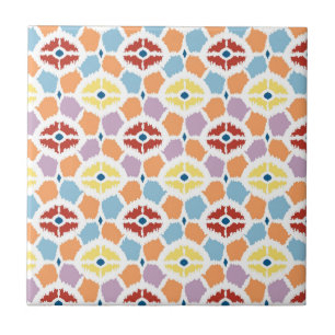 Farbige Diamanten, geometrisch Fliese