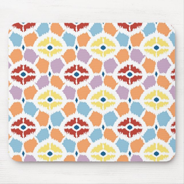 Farbige Diamanten, geometrisch Mousepad (Vorne)