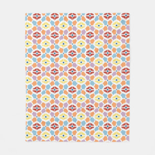 Farbige Diamanten ikat geometrisch Fleecedecke