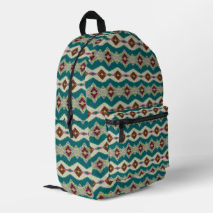 Farbige Diamantformen gemustert Bedruckter Rucksack