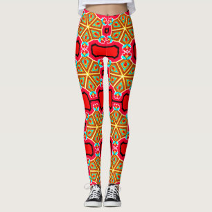 Farbige digitale 3D-Design-Leggings – PerfLeggings Leggings