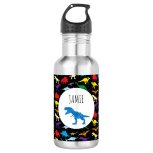 Farbige Dinosaurier Kids Pattern Edelstahlflasche