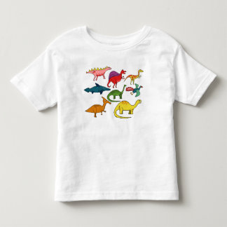 Farbige Dinosaurier Kleinkind T-shirt