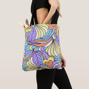 Farbige Doodles-Taschen Tasche