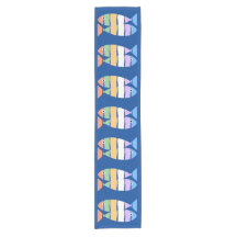 Farbige, doppelte Fish Design Table Runner
