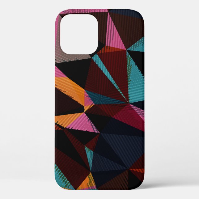 Farbige Dreiecke Abstrakter geometrischer Hintergr Case-Mate iPhone Hülle (Rückseite)