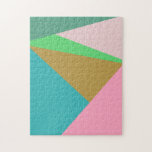 Farbige Dreiecke mit Abstrakter Geometrie<br><div class="desc">Dieses moderne,  farbenfrohe grafische Design besticht durch abstrakte geometrische Dreiecke in einer leuchtenden Frühlings- und Sommerfarbenpalette aus Rosa,  Grün und Blau.</div>