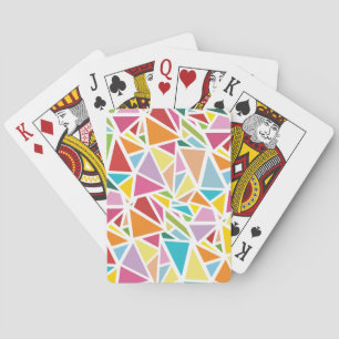 Farbige Dreiecke Spielkarten