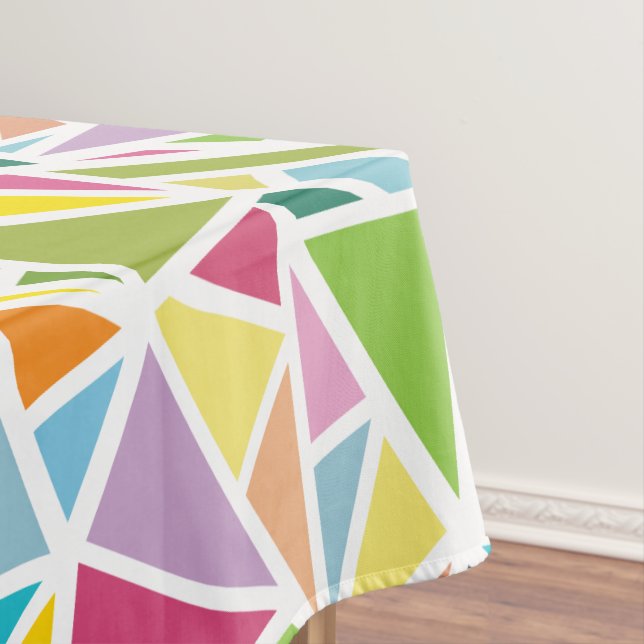 Farbige Dreiecke Tischdecke (Beispiel)