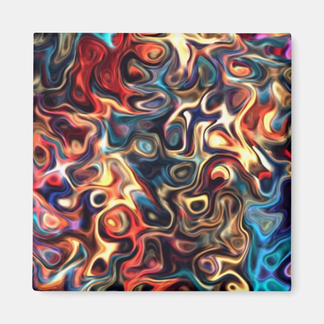 Farbige dritte Z.2 Moderne Kunst 92.5 Magnet (Vorne)