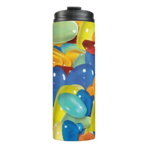 Farbige Edelsteine Thermosbecher