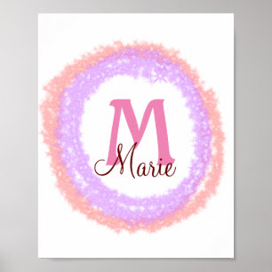 Farbige einfache minimale Bild mit Text Poster