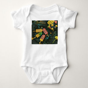 Farbige Eis-Kegel-Popsität Baby Strampler