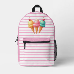 Farbige Eiscreme Bedruckter Rucksack