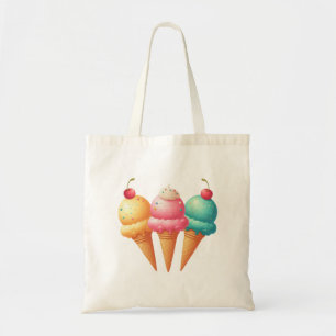 Farbige Eiscreme Tragetasche