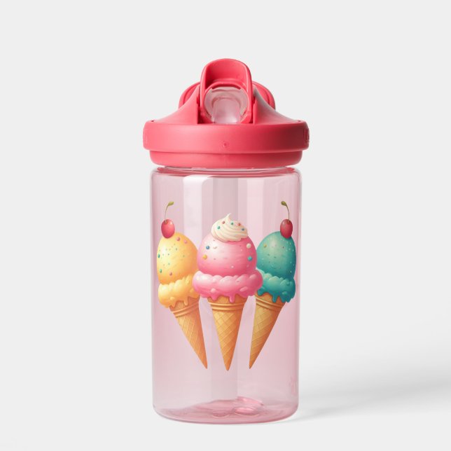 Farbige Eiscreme Trinkflasche (Vorne)