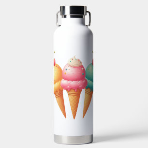 Farbige Eiscreme Trinkflasche