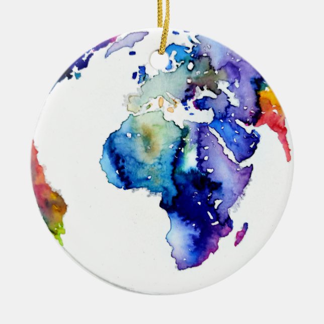 farbige Erde Keramik Ornament (Vorne)