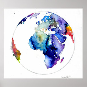 farbige Erde Poster