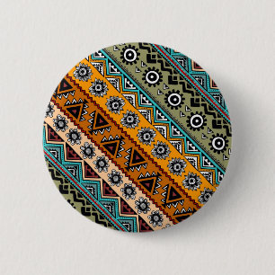 Farbige, ethnisch-aztec-Muster Button