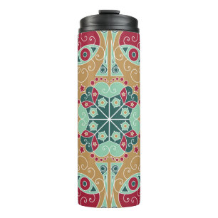 Farbige ethnisch gemusterte Herkunft. Arabesque vi Thermosbecher