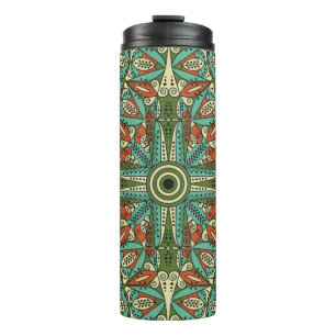 Farbige ethnisch gemusterte Herkunft. Arabesque vi Thermosbecher