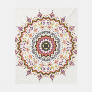 Farbige ethnisch nahtlose Stammesmuster Fleecedecke