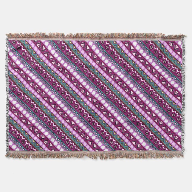 Farbige ethnische Muster Decke (Vorderseite)
