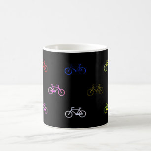 Farbige Fahrräder Kaffeetasse