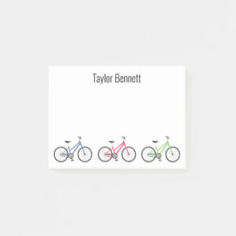 Farbige Fahrräder Personalisiert Post-it Notepad Post-it Klebezettel